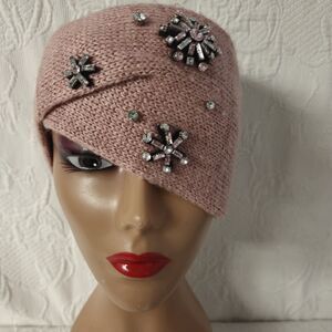 Victoria Secret Winter Angel Pink Rhinestone Headband Snowflake Sparkle Jewels